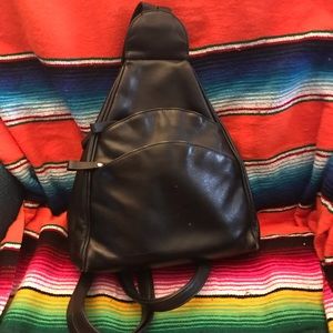 Mini leather backpack/purse